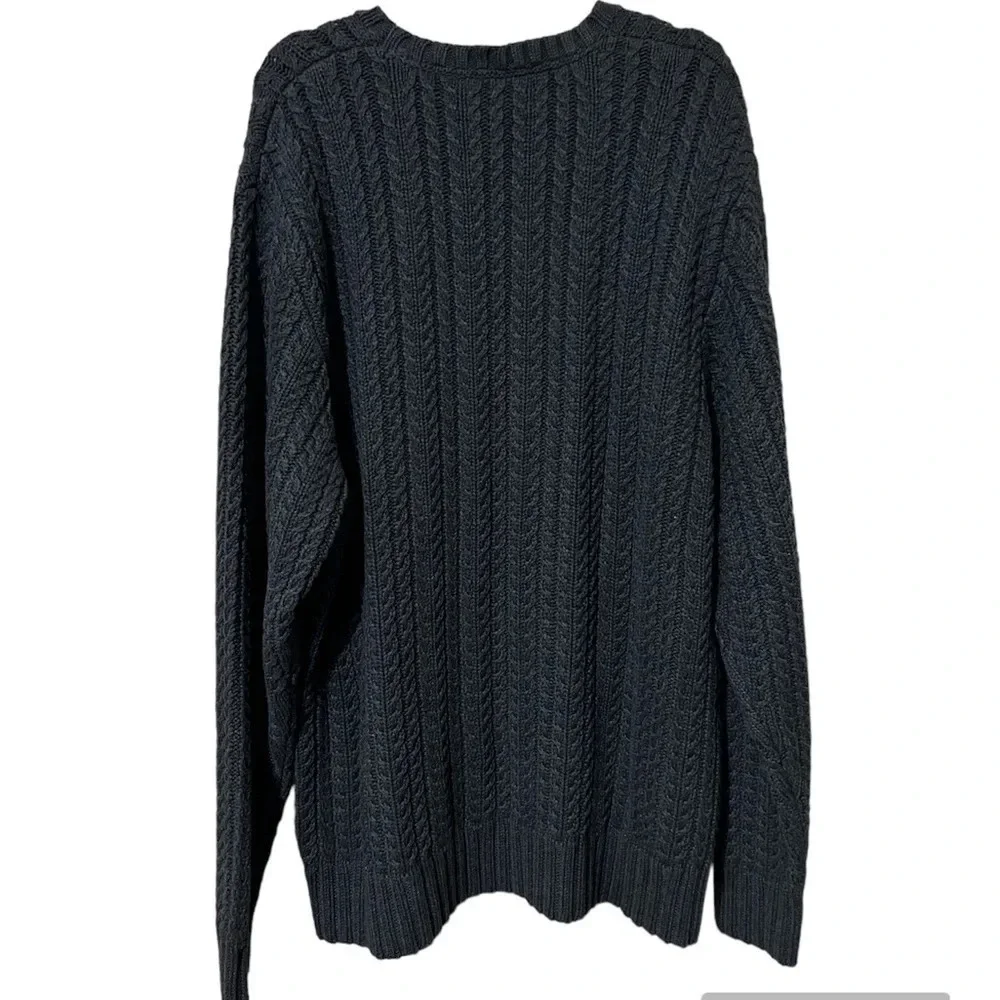 Timberland New Gray‎ Cable Knit Crewneck Standard Fit Sweater Size XXL